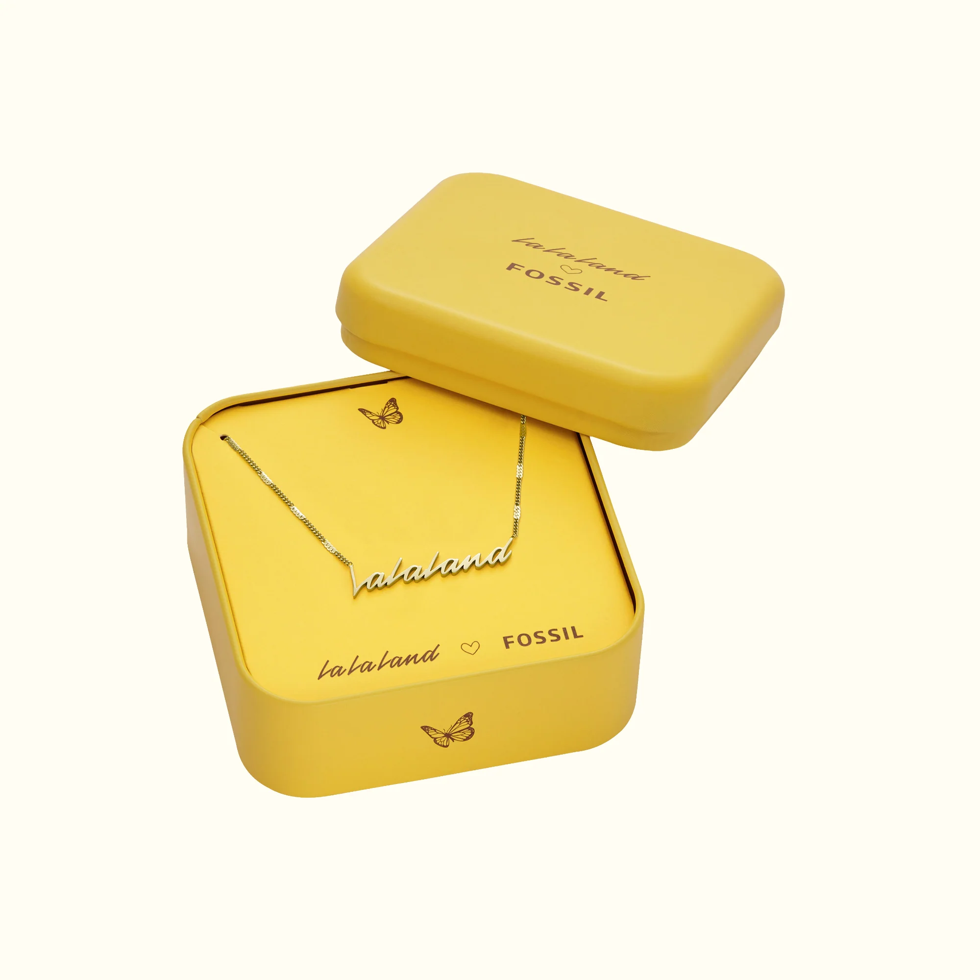 La La Land Gold-Tone Stainless Steel Pendant Necklace - Image 3